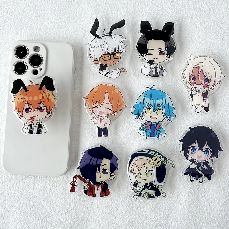 Cute Transparent Acrylic Cartoon Anime Mobile Phone Holder Quadratic enthusiast socket tok stand Grip