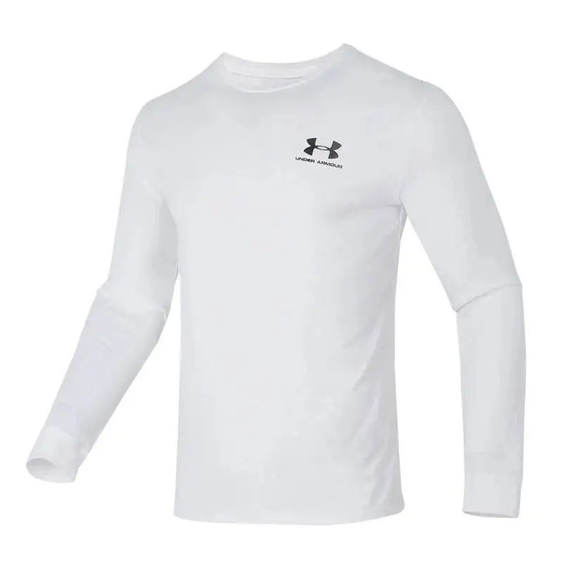 Under Armour Men's Round Neck Long Sleeve Top Breathable Pullover Running Basketball Sports Training Shirt 1329585-100