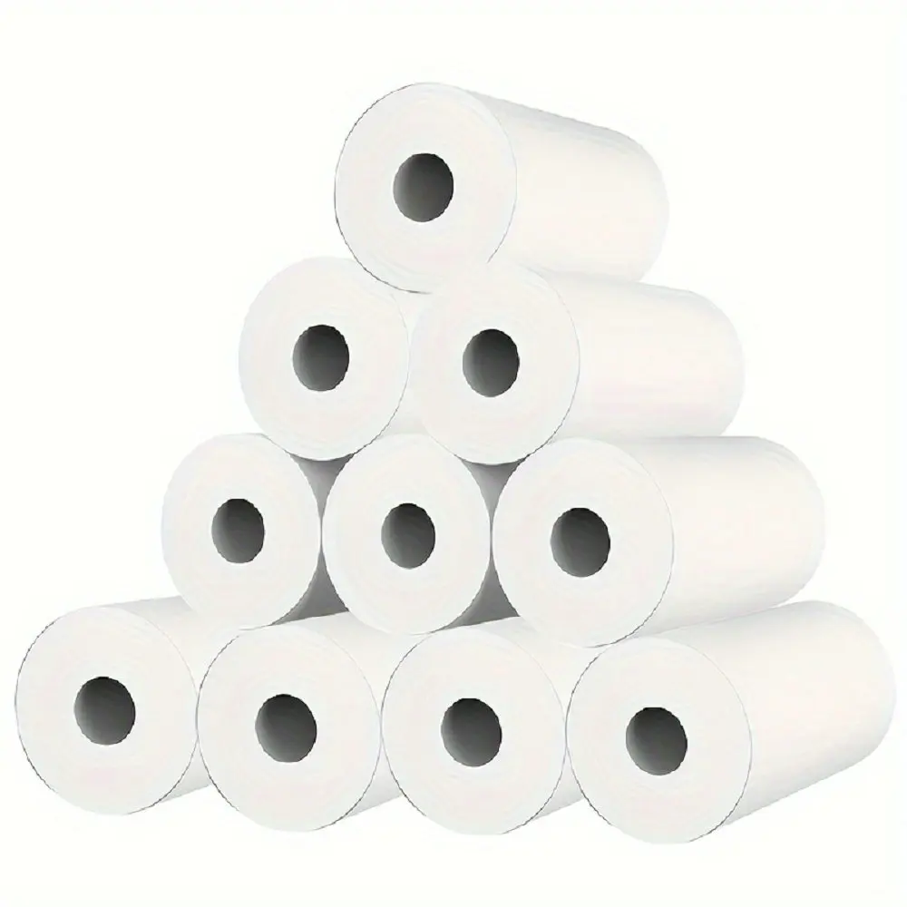 10Rolls 57x25 MM Thermal Paper White Children Camera Instant Print Kids Camera Printing Paper Replacement Accessories Parts