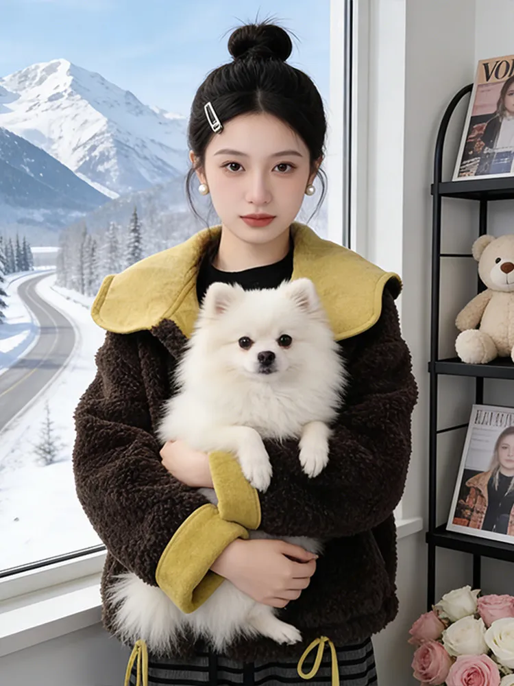 Jaqueta Feminina de Couro Sintético Faionable, Casual e Quente, Nova Coleção Inverno 2026, Versátil, Material de Alta Qualidade, Estilo Cleanfit