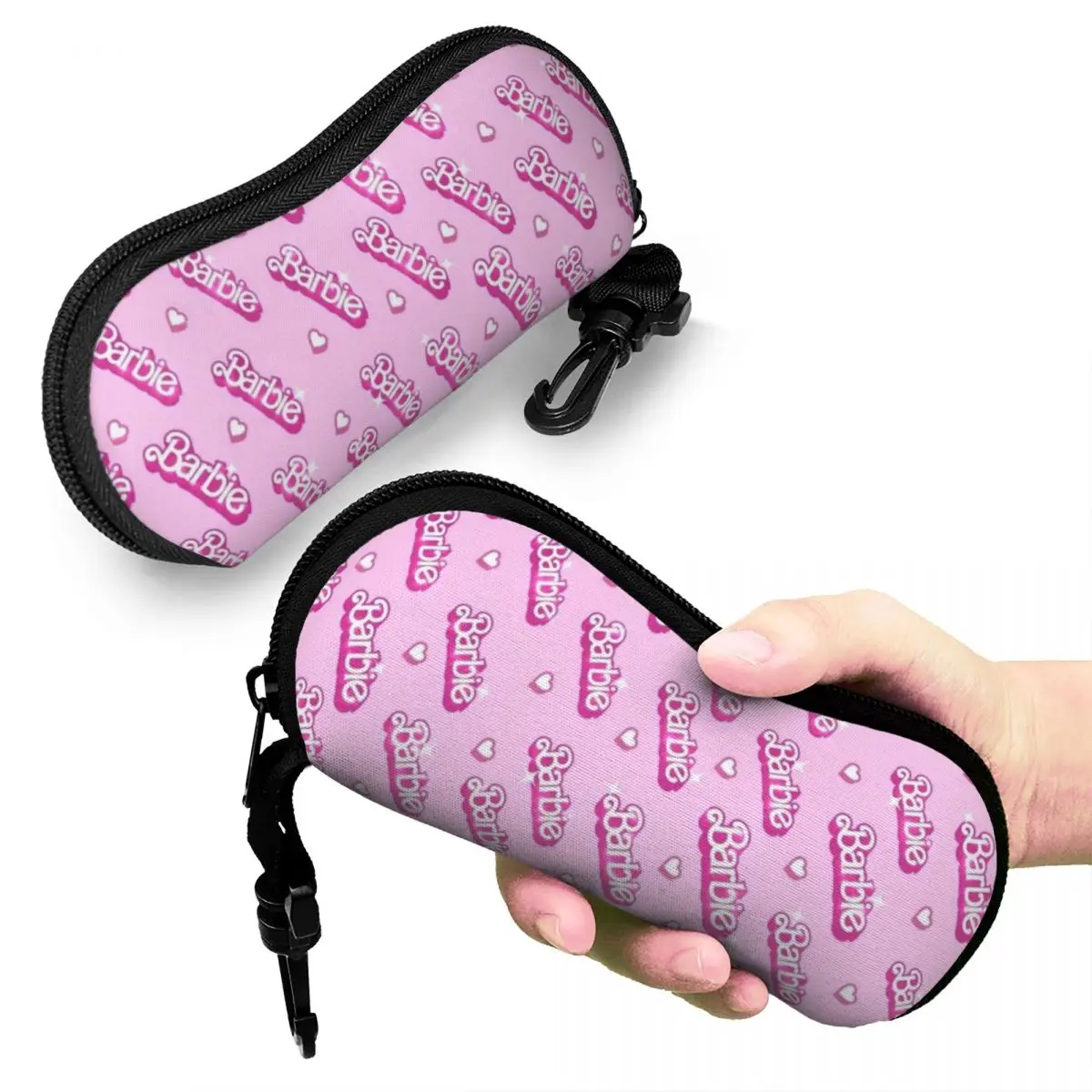 Pink Glasses Case Unisex Fashion Kawaii Barbi Girl Glasses Storage Box Vintage Eye Contacts Case