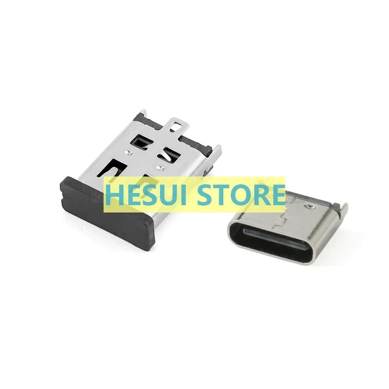 All copper Type-C 3.1 receptacle 6P 180 degrees - Vertical DIP SMD/board high current fast impact special