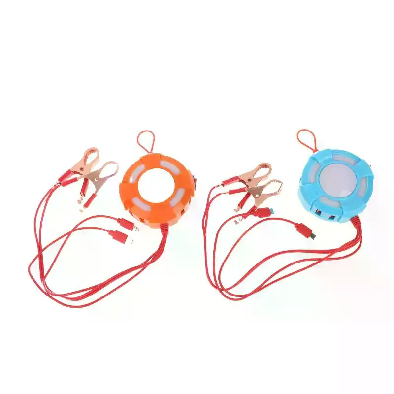 Multifunctional DC 12V Universal Clamp Lanyard Charger With LED Switch 8 USB Port Quick Charge COD Random Color