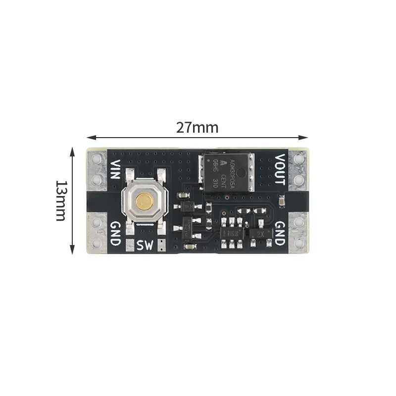 5PCS Single Bond Button Bistable Switch Module 3.5-5.4V 4.5-26V 300nA 1.5uA Load 10A Low Power Wide Voltage Micro One Key