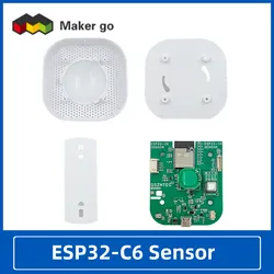 ESP32-C6 multi-sensor can detect CO2, VOC, IMU, temperature, humidity, air pressure, light, and human body, USB Type-C plug and