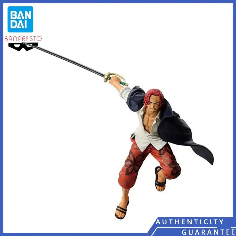 [In stock] Bandai BANPRESTO 17cm BRC ONE PIECE Redhead Shanks Cartoon Anime Garage Kits Action Figure Finished Goods Model Toy