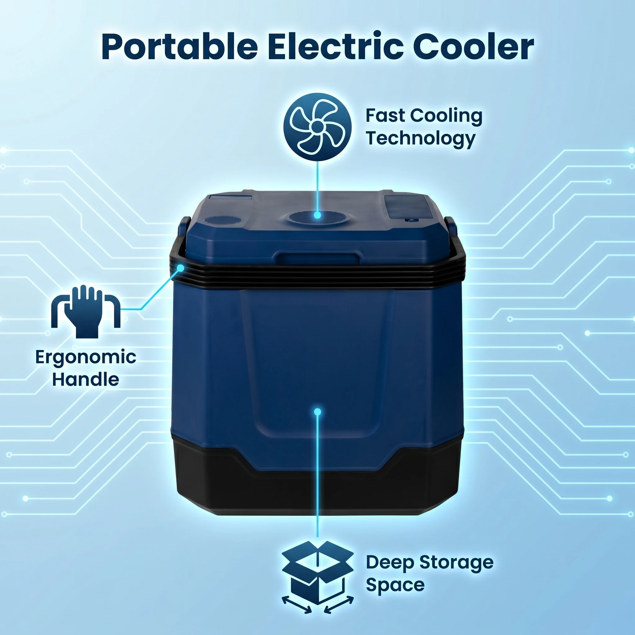 12v Car and Home Portable Fridge Car High Quality Power Outdoor Cooler Box  Digital Temperature Control