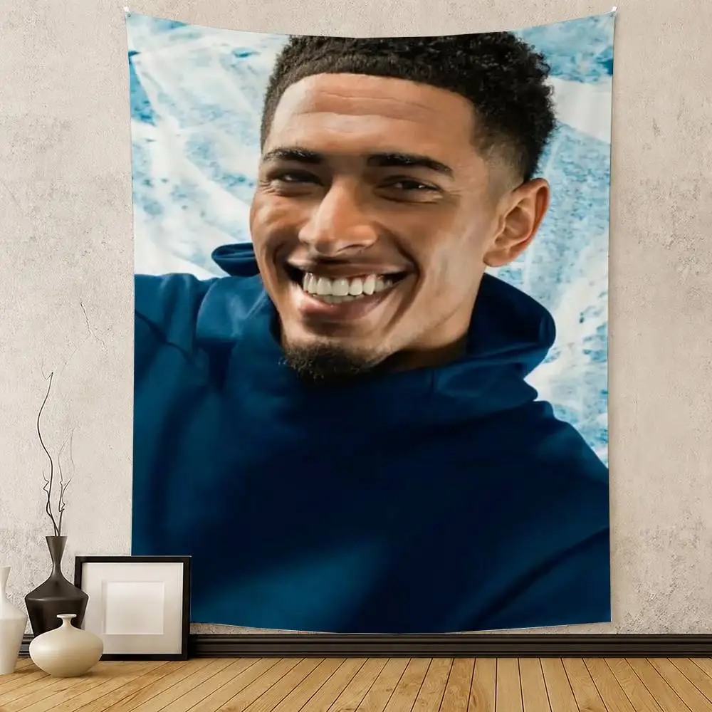 Football Star J-Jude B-Bellingham Flag Digital Printing Banner for Garage Wall Out Door Decoration