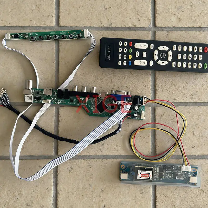 

Плата контроллера привода экрана подходит для TMS156WX1 M156XW01 M156B1 HT156WX1 1366x768 30-контактный LVDS 2-CCFL USB + AV + VGA + HDMI 1366 * 768 комплект DIY