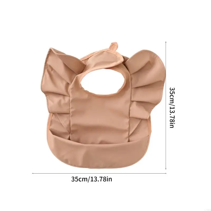 CORB Wing Shaped Drooling Bib Machine Washable Adjustable Closure Spill Proof Bib