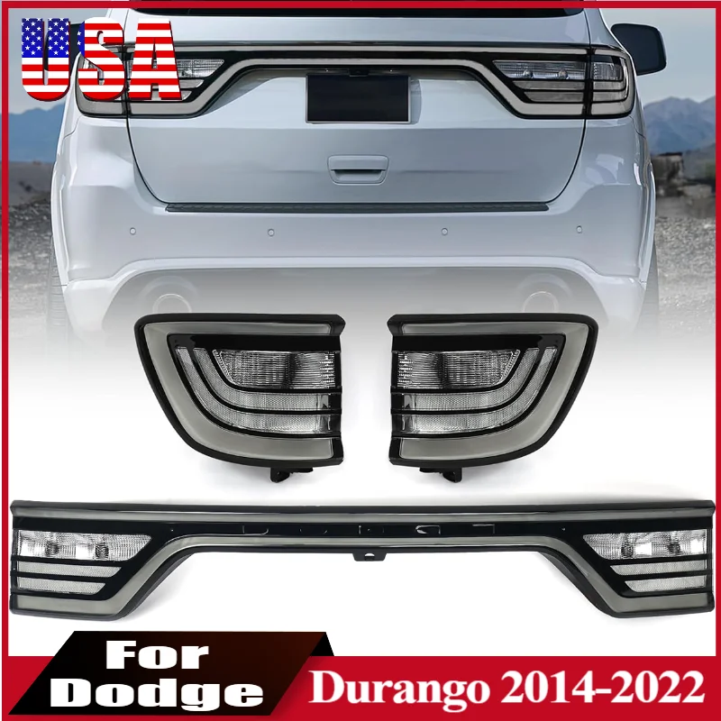 

Задний фонарь задней двери для Dodge Durango 2014-2022, задний светодиодный задний фонарь багажника в сборе с отверстием для камеры 68292432AC, тормозной сигнал поворота