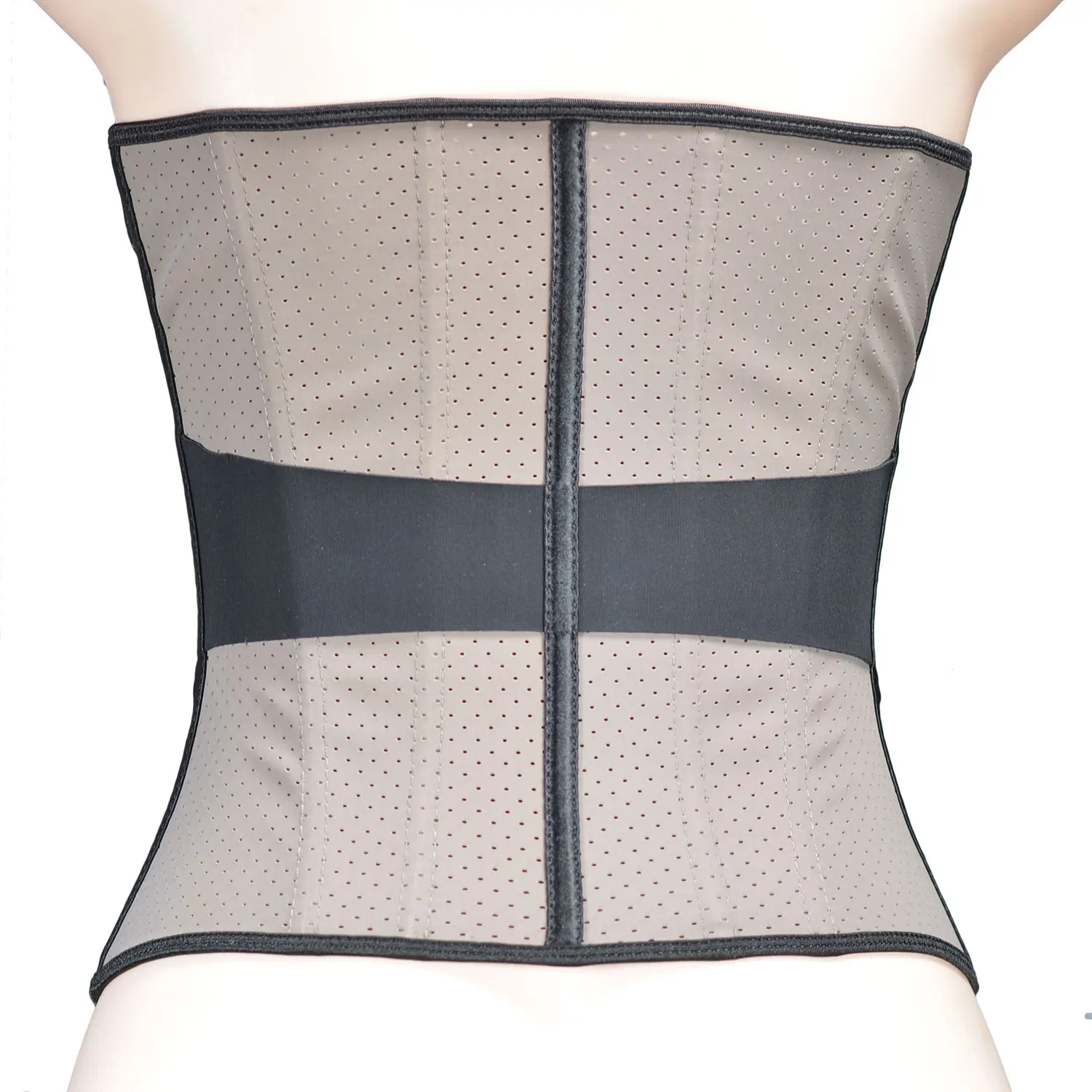 Latex Waist Trainer Corset Underbust Slimming 3 Rows Of Hooks Eyes Bustier Korset