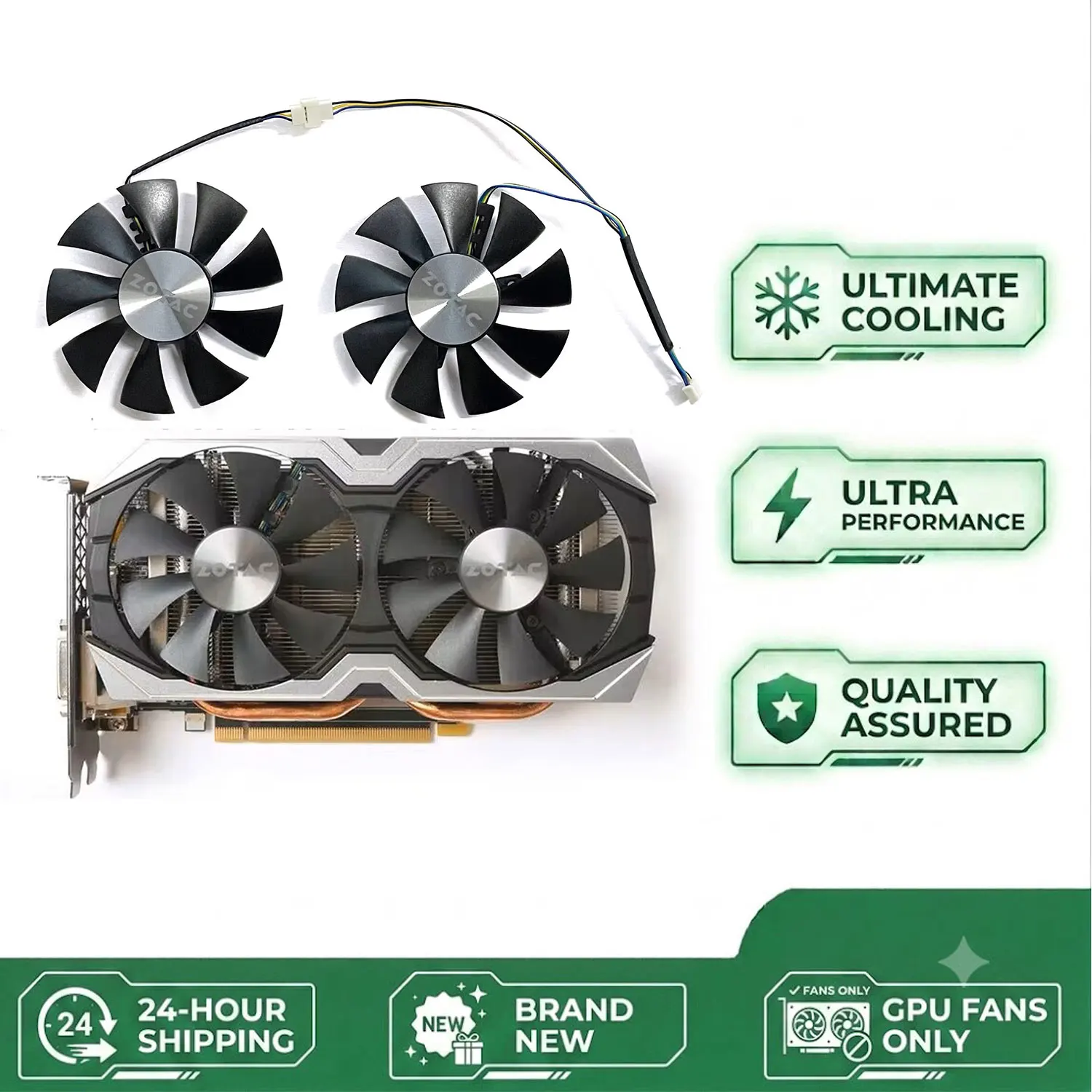 NEW GA91S2H GFY09010E12SPA 85MM 4PIN Vga cooling fan replaced with Zotac Amp 1060 6 Gb Gtx 1070 Mini graphics card cooling fan
