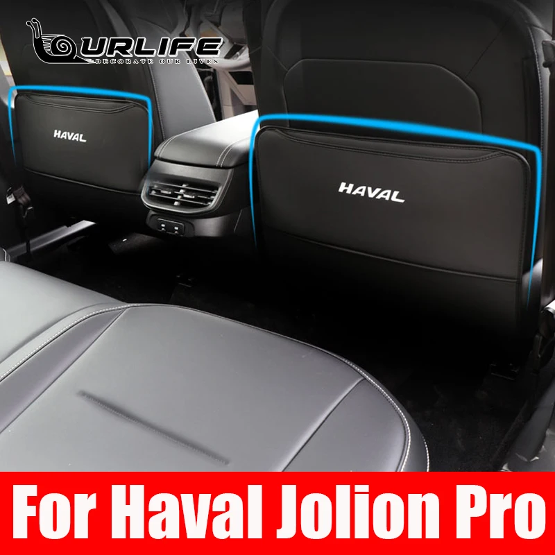 

For Haval Jolion Pro PU Leather Car Seat Back Protector With Kick-Proof Waterproof All Season Universal Anti Slip Car Products