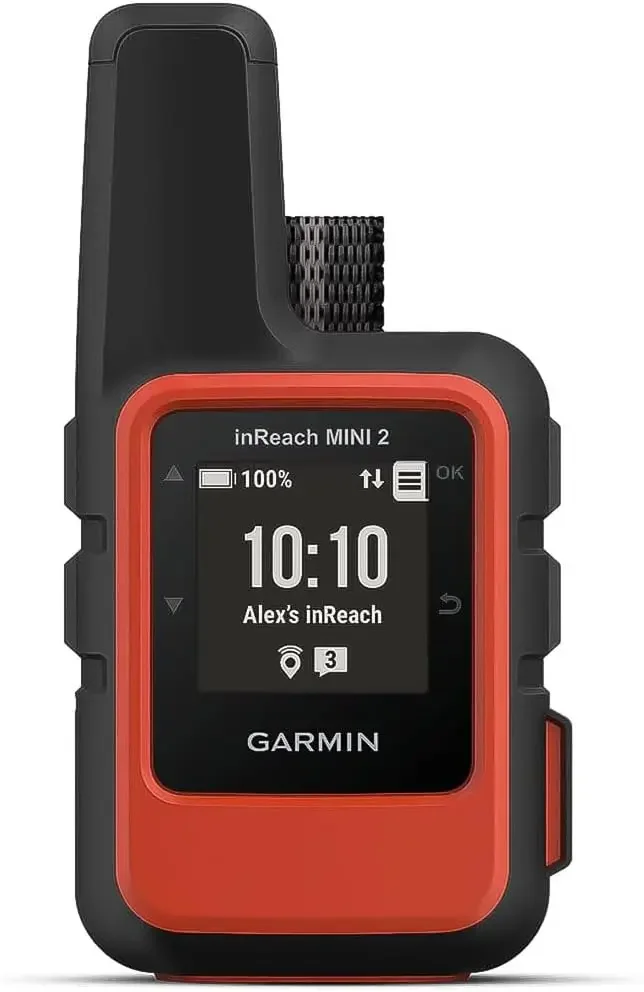 Garmin inReach Mini 2, Lightweight and Compact Satellite Communicator, Hiking Handheld, Orange - 010-02602-00