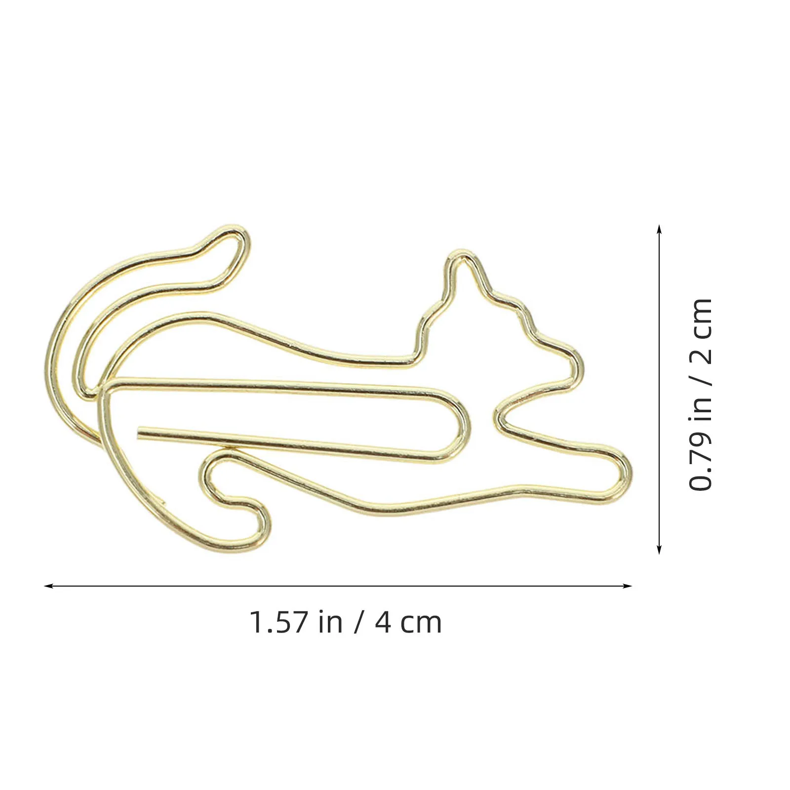 25pcs Animal Paper Clips Cat Shape Metal Bookmark Clips For Office School Supplies Files Notes Cards Holders Decorative