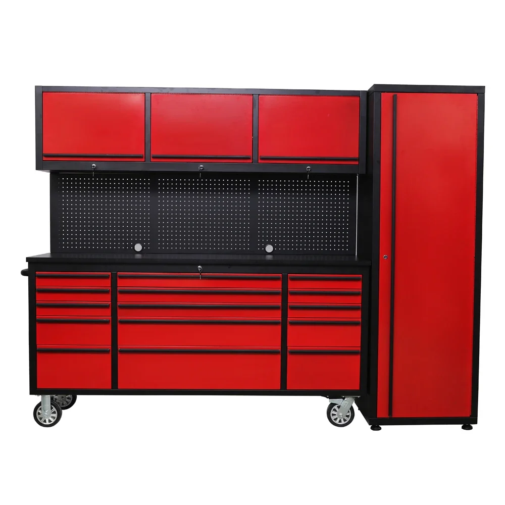 Stainless steel Workshop garage metal tool cabinet metal tool trolley