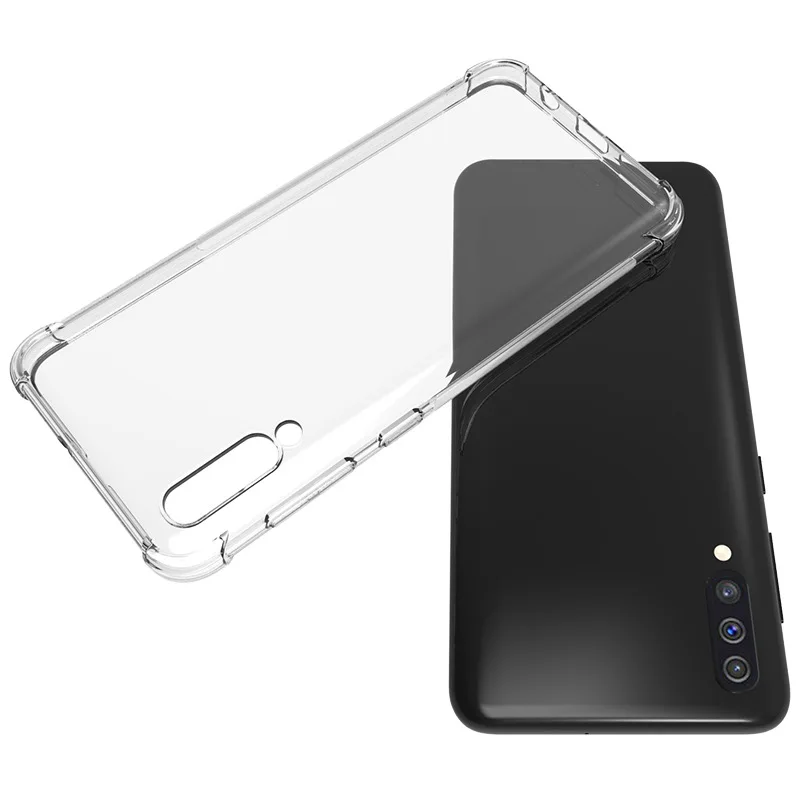 Für Samsung Galaxy A50 Dicke, stoßfeste, klare Silikon-Handyhülle für Samsung A50, transparente Schutzhülle – Detail 3