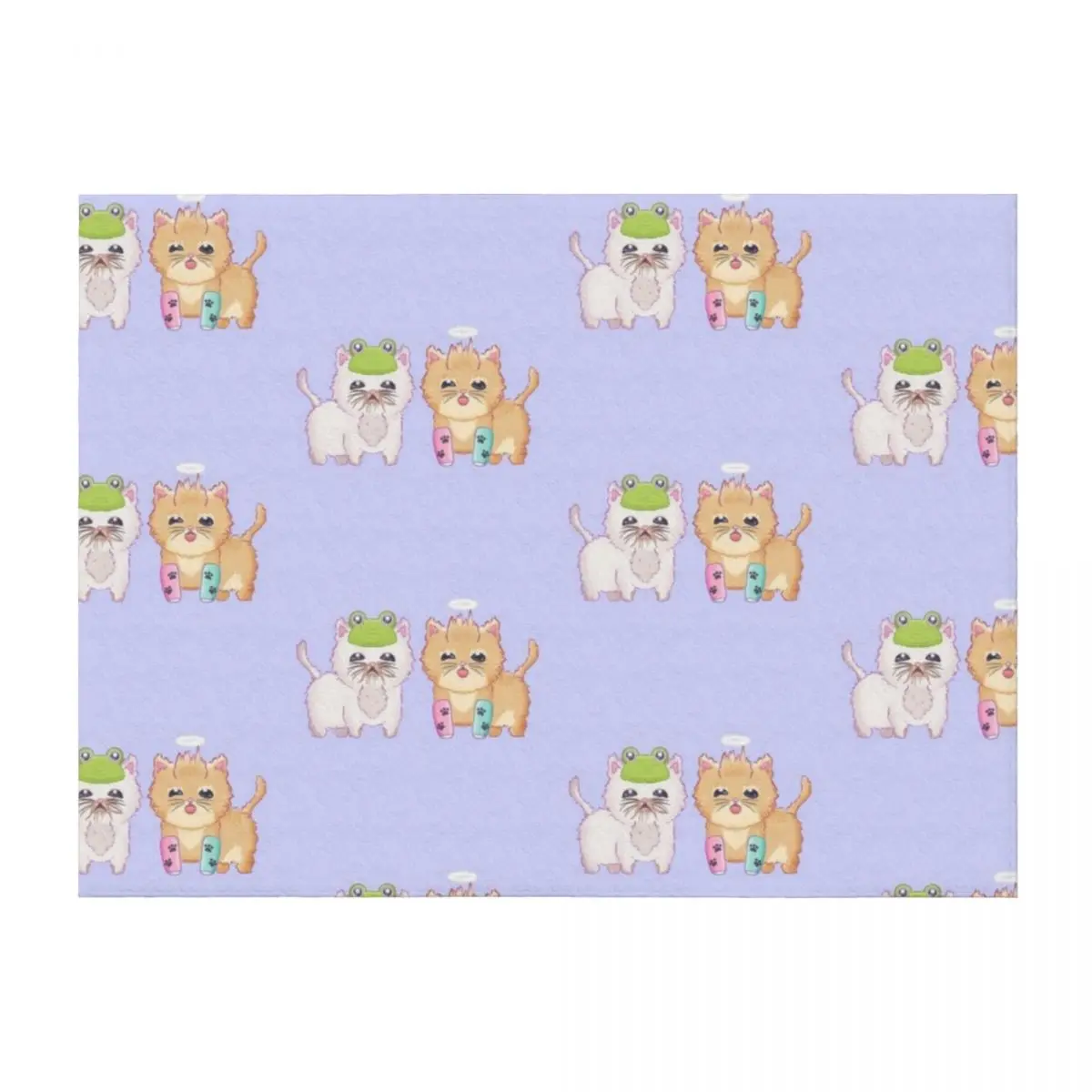 

Wisp and Tater Tot Throw Blanket Camping Beautifuls for sofa Luxury Designer Blankets