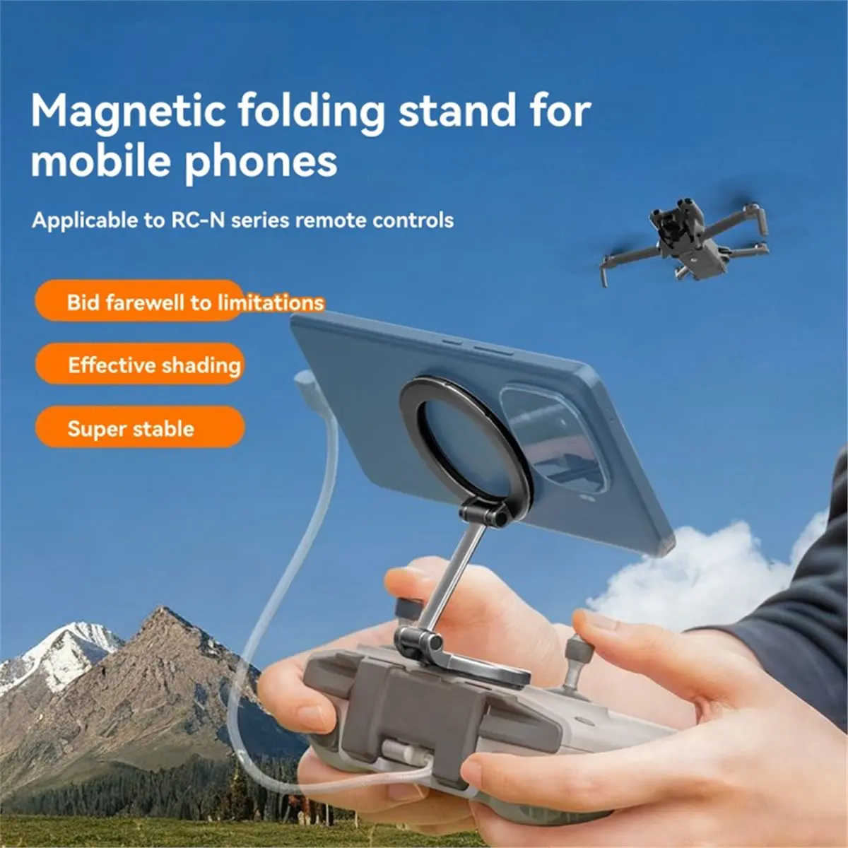 

(A30I) Magnetic Mobile Phone Holder Mount for DJI MINI5 PRO Series RC-N3/2/1 Remote Control Holder for NEO 2