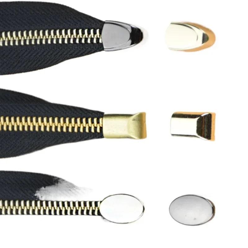 

20 шт./лот, металлические аксессуары на молнии, ползунок, концевой зажим, сделай сам, кожаная сумка, хвостовая застежка с винтом