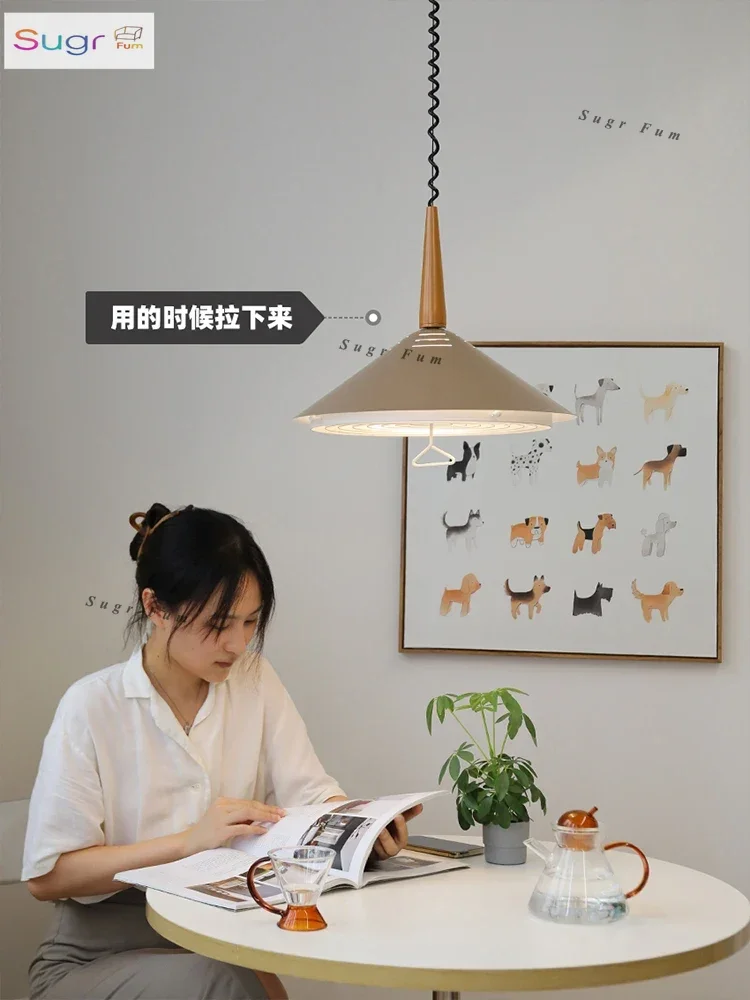 

Подъемная люстра для столовой с полным спектром для защиты глаз, 2024, новая дизайнерская выдвижная настольная лампа, лампы в стиле ретро