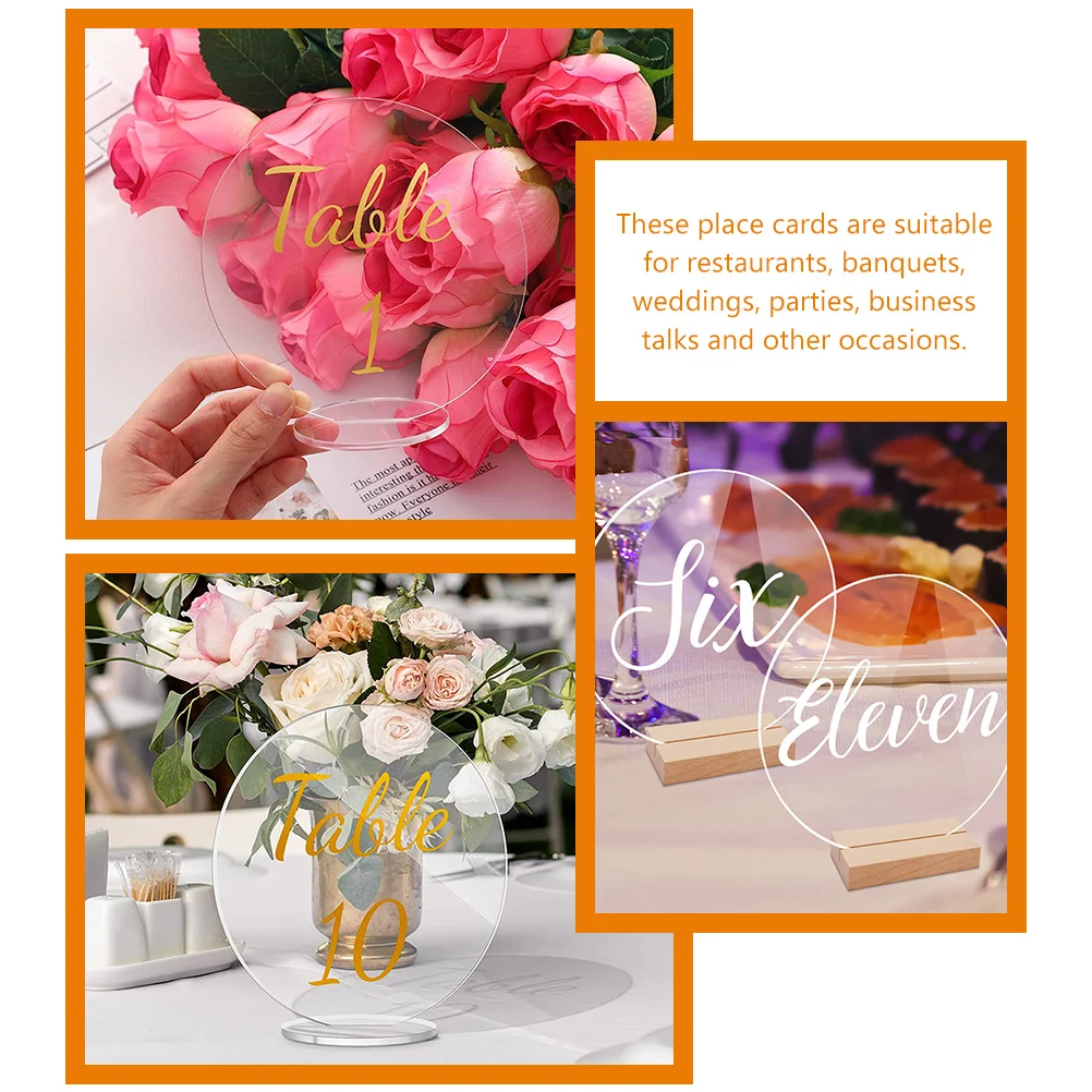 

10 Pcs Wedding Table Cards Seating Tags Decor Dinner Place for Name Arched Setting Party Weddings