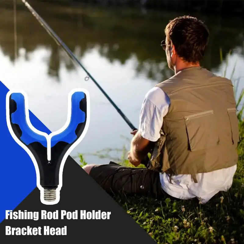 Carp Fishing Rod Holder Pole Pod Support Stand Sturdy Pole Pod Support Stand Non-slip Front Rear Butt Fork Holder For Rod