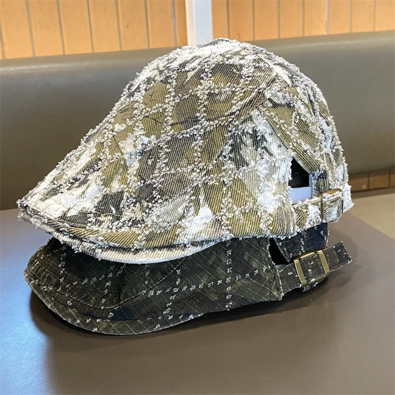 

New Niche American Retro Forward Hat Men Wear Berets in Spring and Autumn Women Travel Versatile Peaked Cap