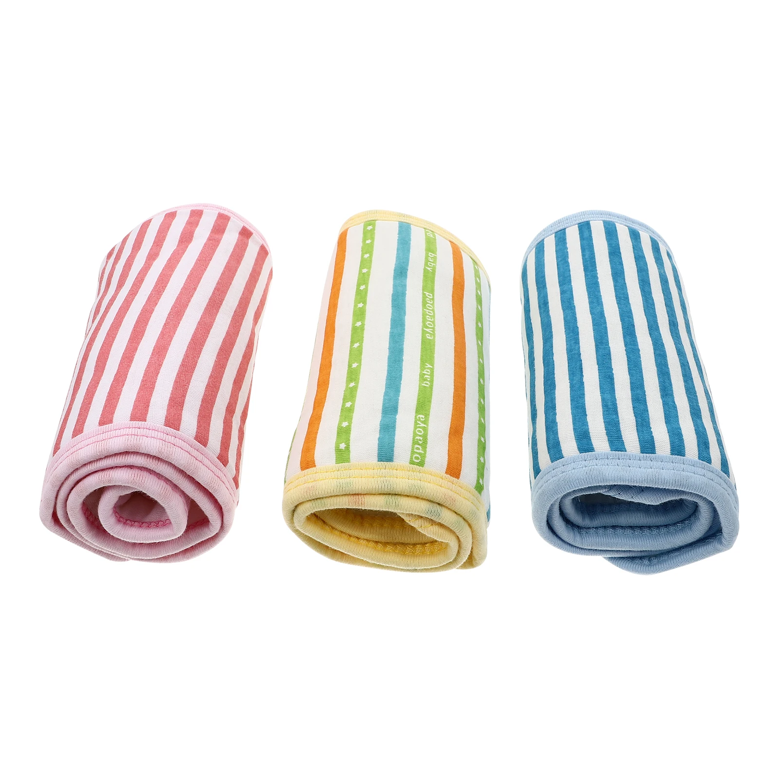

3 Pcs Baby Bellyb Newborn Navel Belt Soft Cotton Warm Perforation Wrap Postpartum Umbilical Cord Abdominal