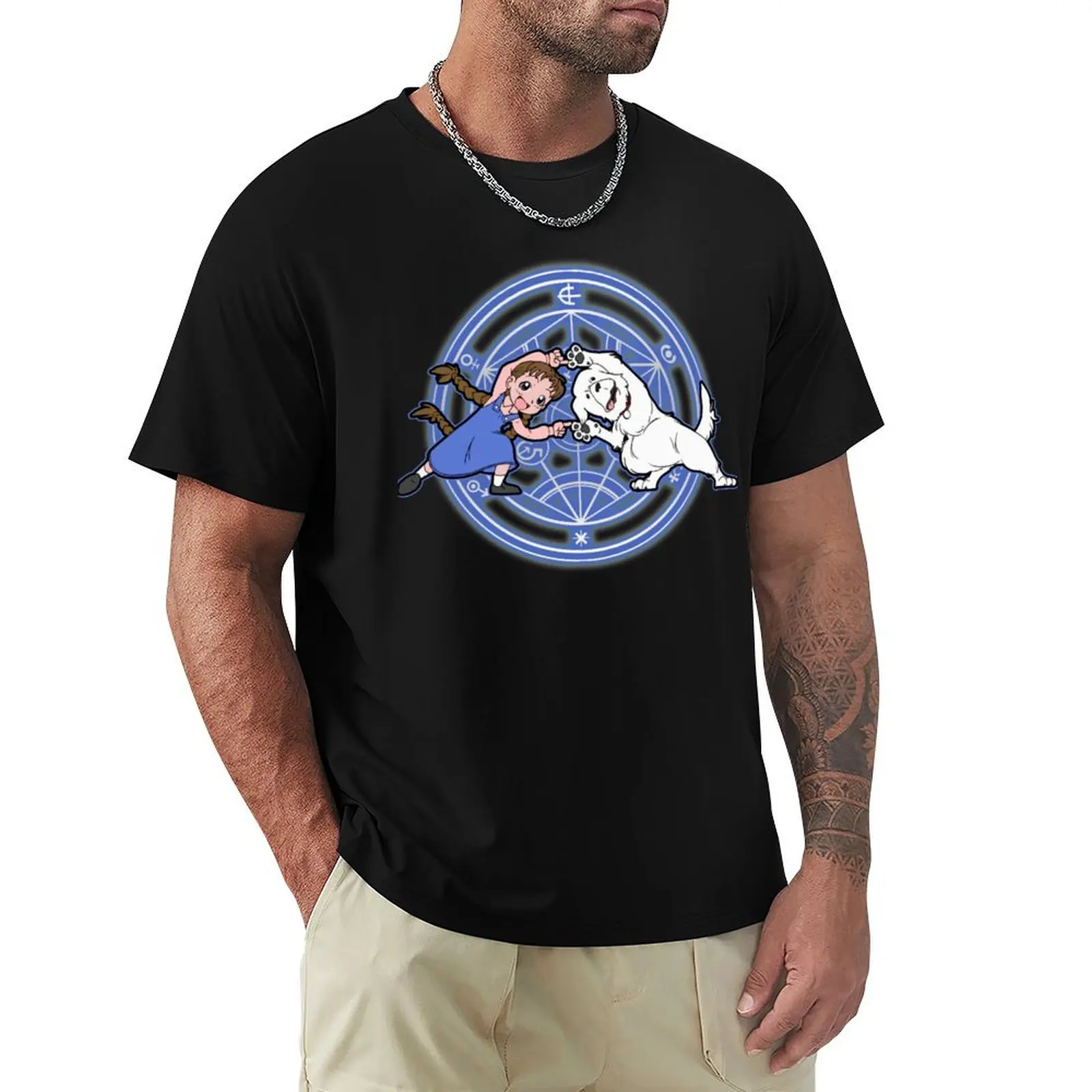

Fullmetal Fusion Alchemist T-Shirt Casual Minimalist Short Sleeve Top