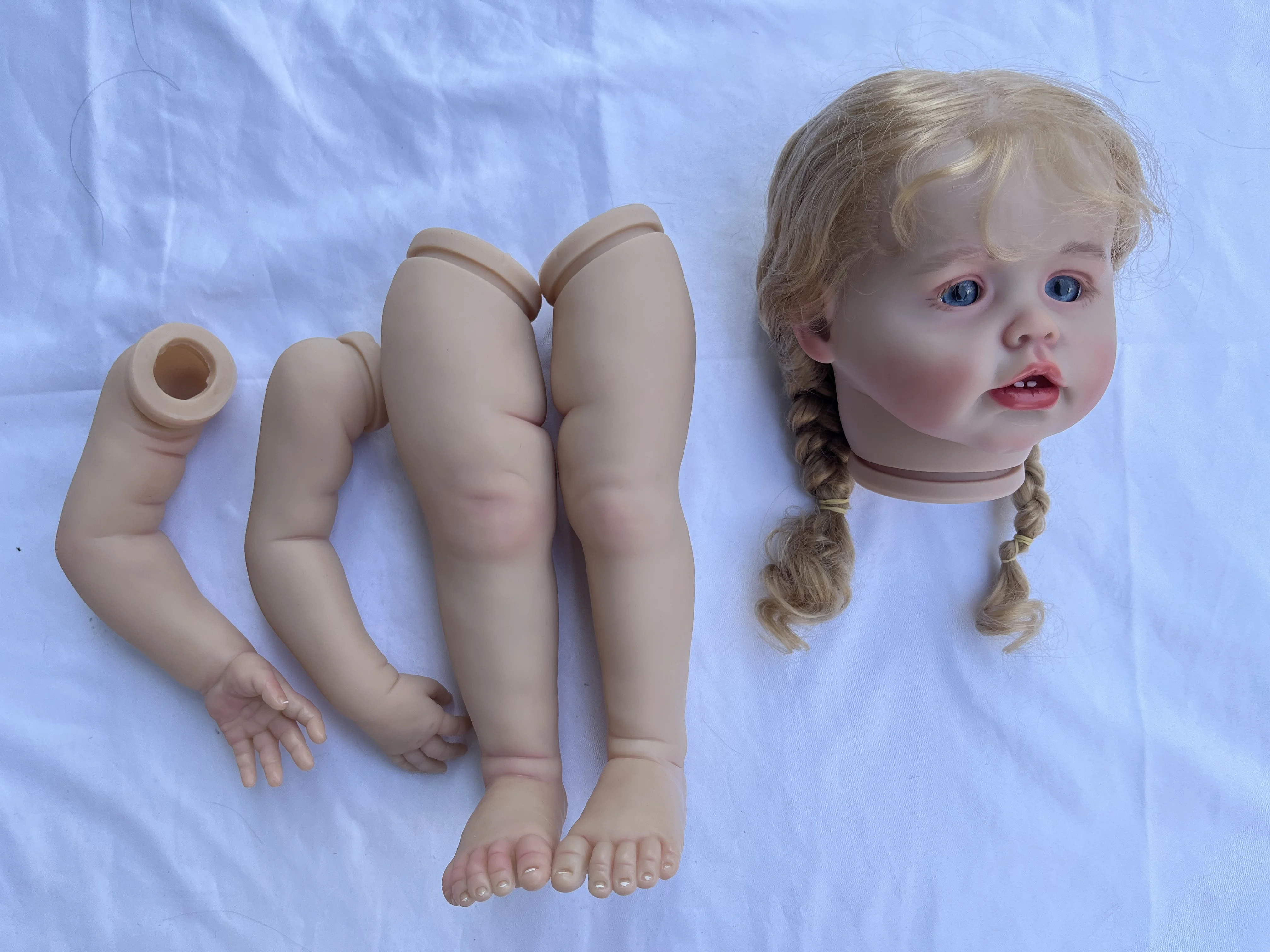 

FBBD Customized Limited Supply Reborn Baby Ariel 26inch Painted Kit DIY Part With Hand-rooted Hair Real Photos