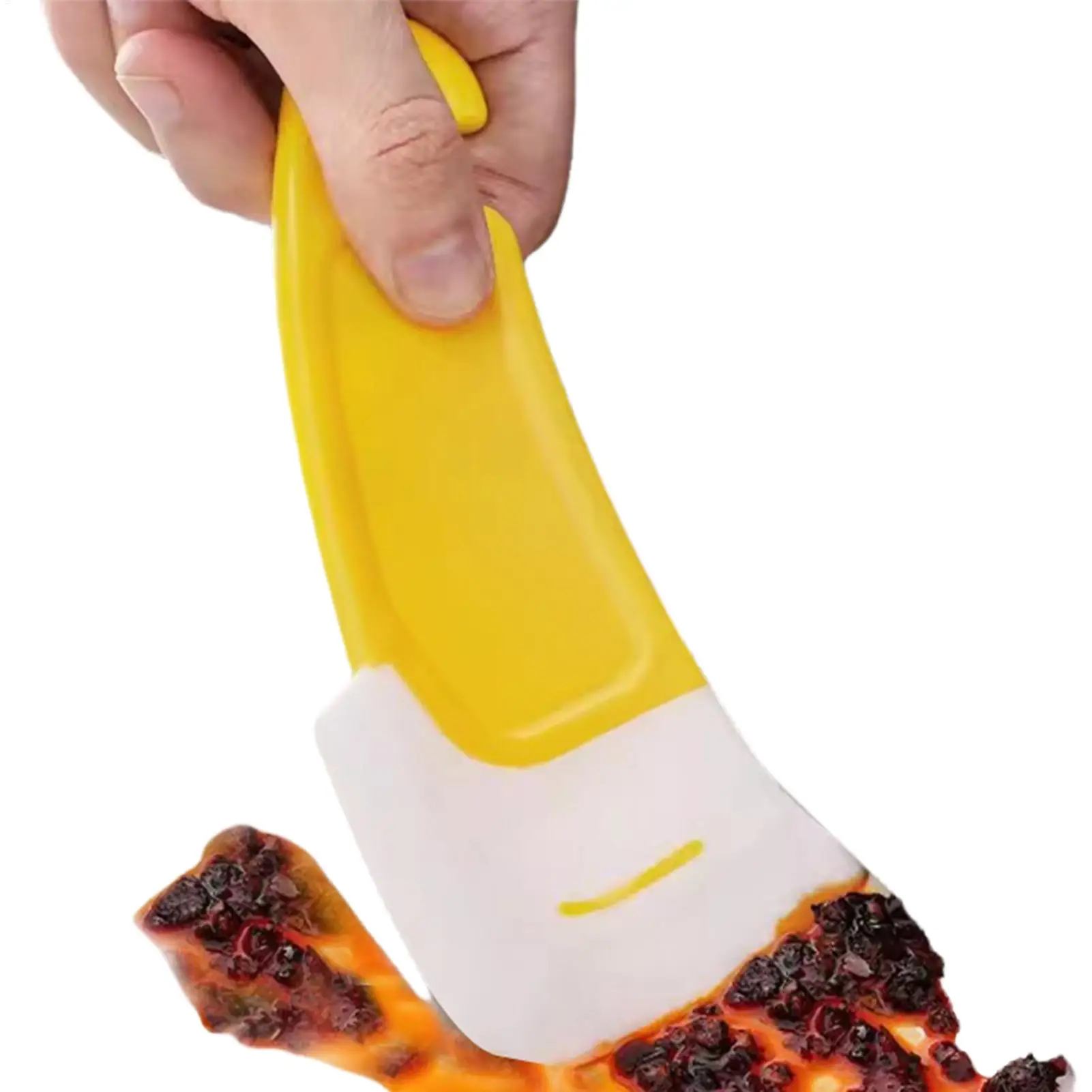 Kitchen Food Grade Silicone Scraper Non-scraping Pot Scraper High Heat-resistant Cleaning Scraper Pot Cleaning Tool