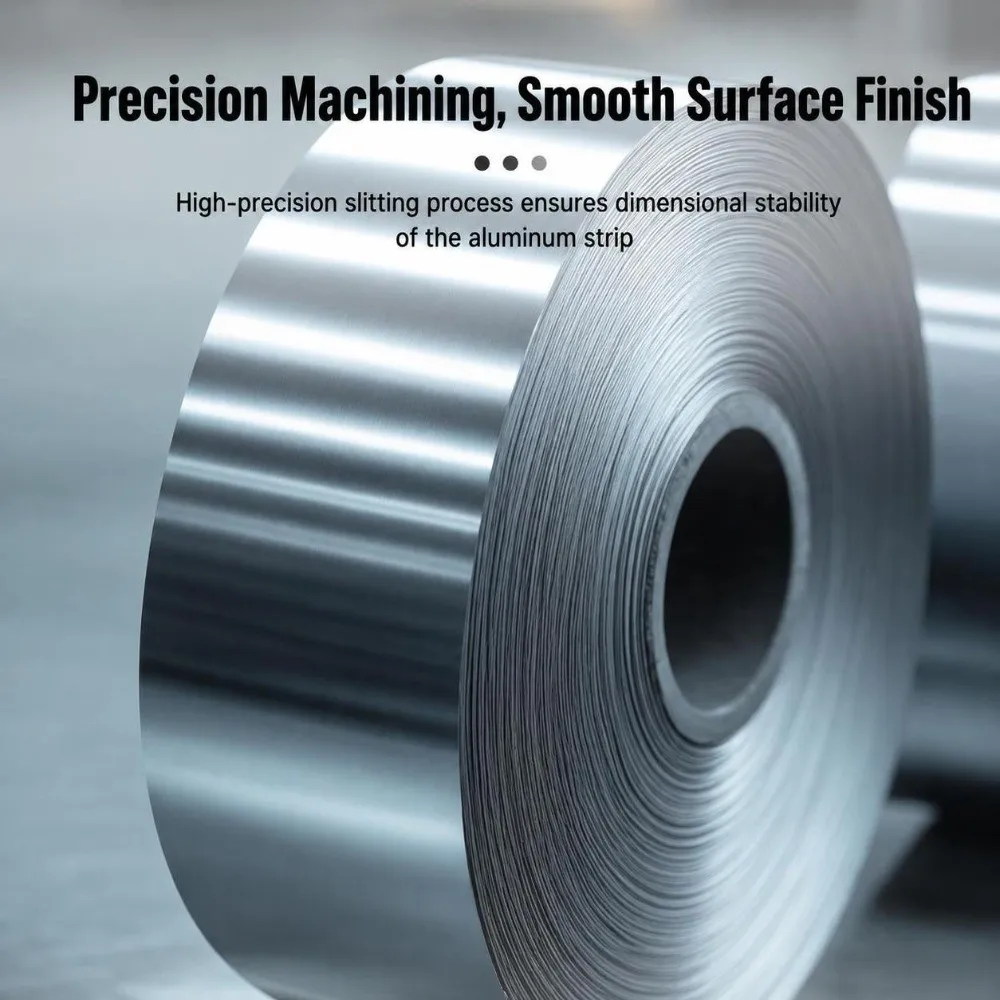 Flexible 1060 Aluminum Aluminum Strip 0.1-0.2mm Thickness 30-300mm Width Aluminum Coil Aluminium Foil Strip