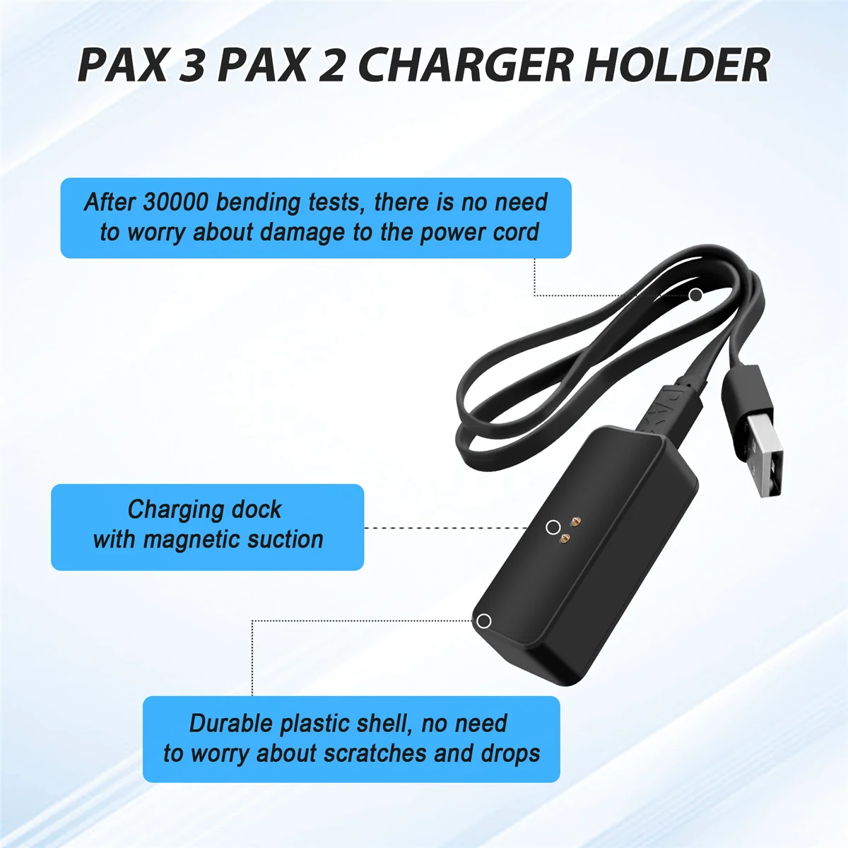 แท่นชาร์จทดแทน + สาย USB สําหรับชิ้นส่วนชาร์จอุปกรณ์เสริม 3 2