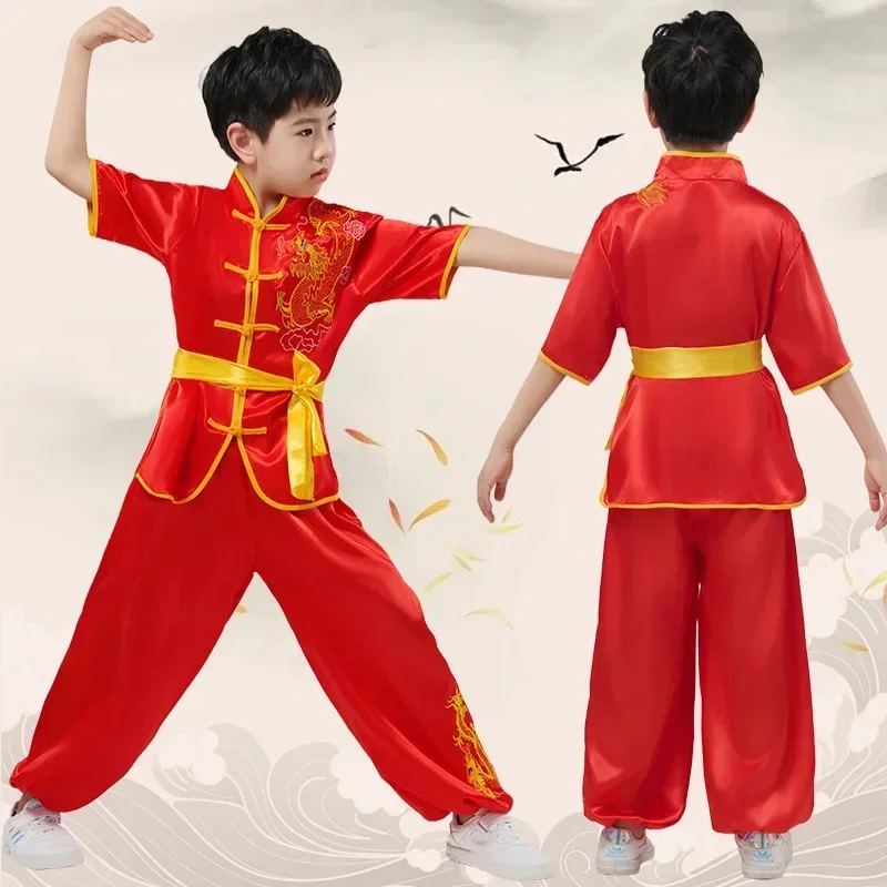 Wushu traditionnel chinois pour enfants, costume de kungfu pour filles, uniforme d'art tactique, chapelle Tai, GelBoys