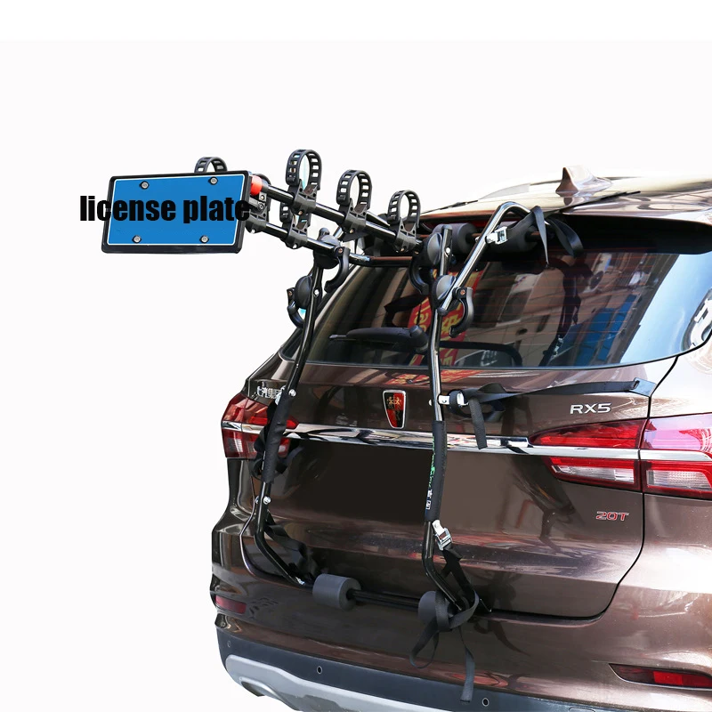 Rear Hitch Rack License Plate Relocation Bracket Universal Auxiliary License Frame for SUV Truck Pickup Offroad Auto Accessories