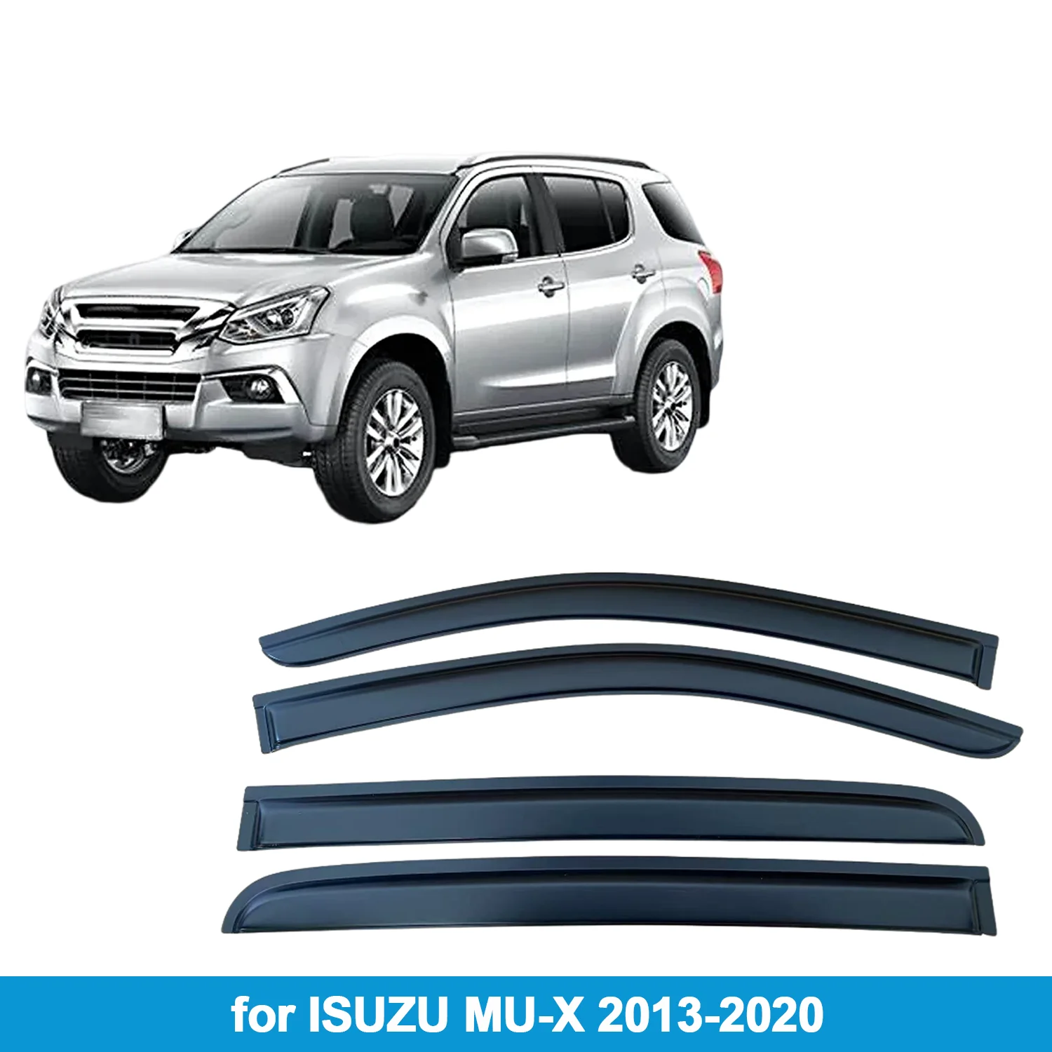 

Оконный козырек для ISUZU MU-X 2013-2020, защита от дождя, боковой дефлектор, защита от атмосферных воздействий, лента для наружного крепления
