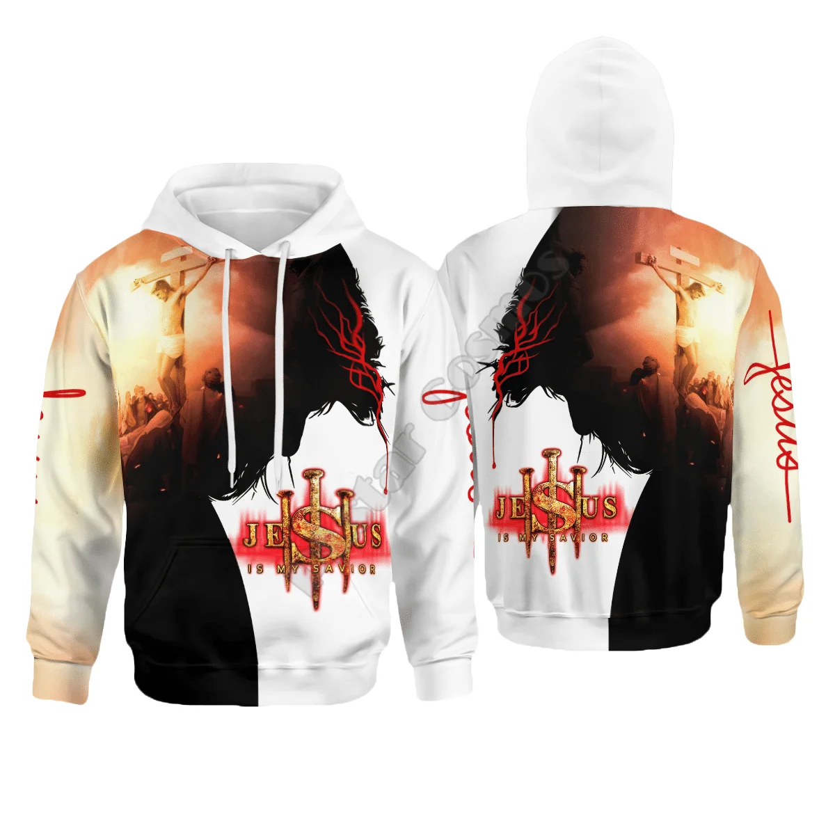 Plstar Cosmos Mens Voor Vrouwen Jezus Is Mijn Heiland Christian Christus Jezus God 3D Gedrukt Hoodies Casual Hoodies Streetwear