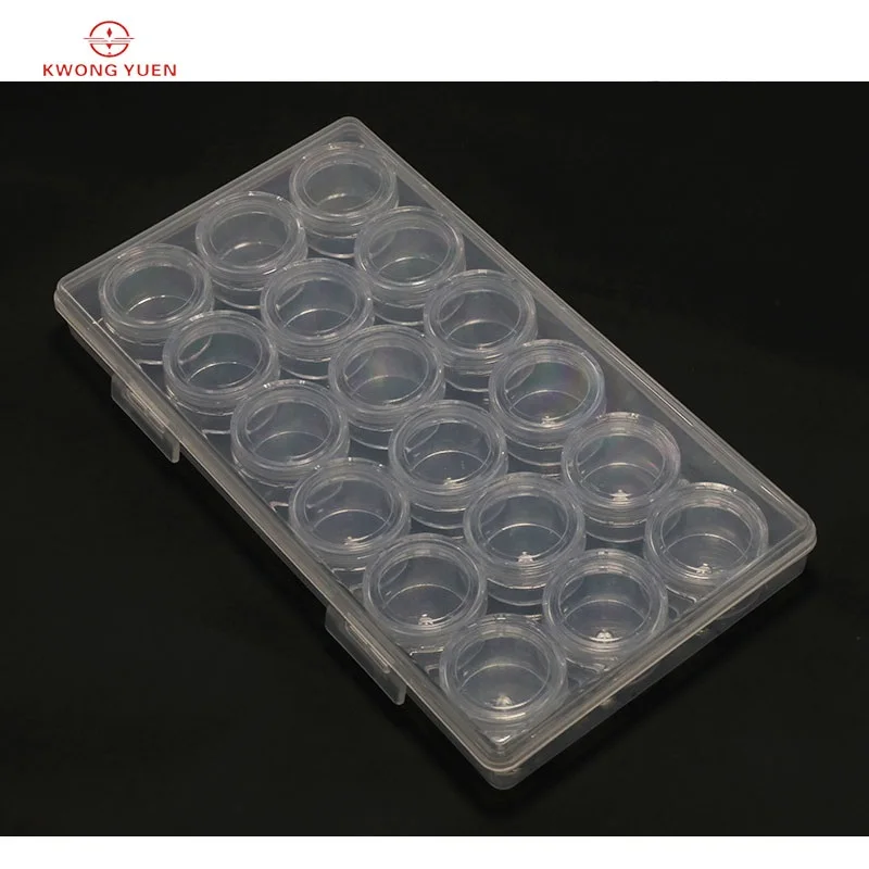 Kwong YUEN Parts Box Storage Box 18 Grid Small Parts Accessories Box Watch Parts Watch Repair Tool