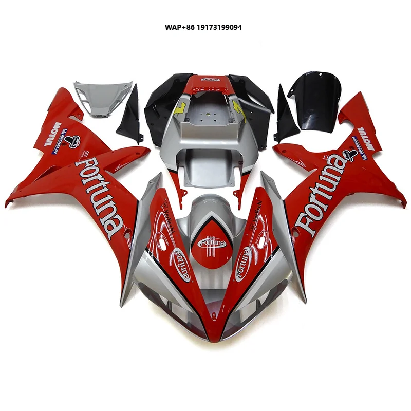 

Aftermarket Bodywork Fairing Fit for 2002-2003 YZF R1 YZF 1000 Red Silver