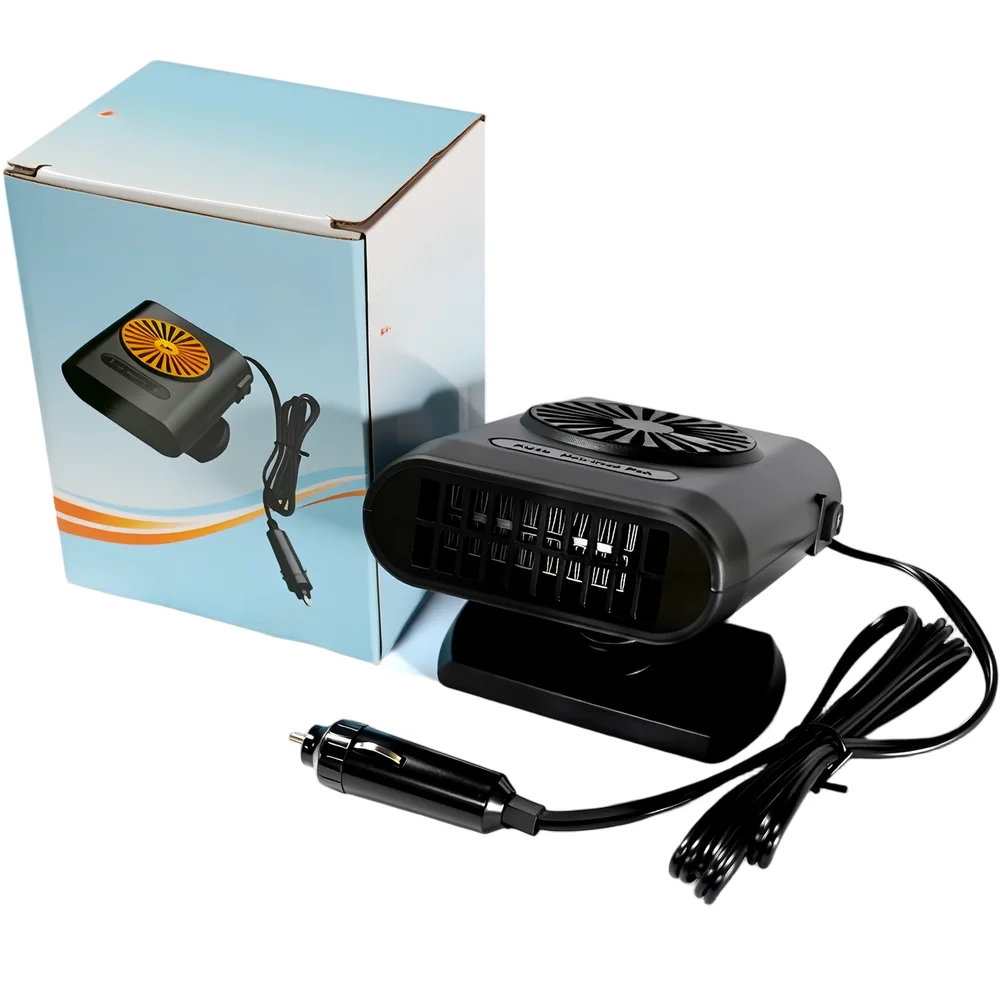 200W 12V Auto Car Heater Defroster for Windshield Defogging and Frost Removal with Compact Footprint and Adjustable Airflow