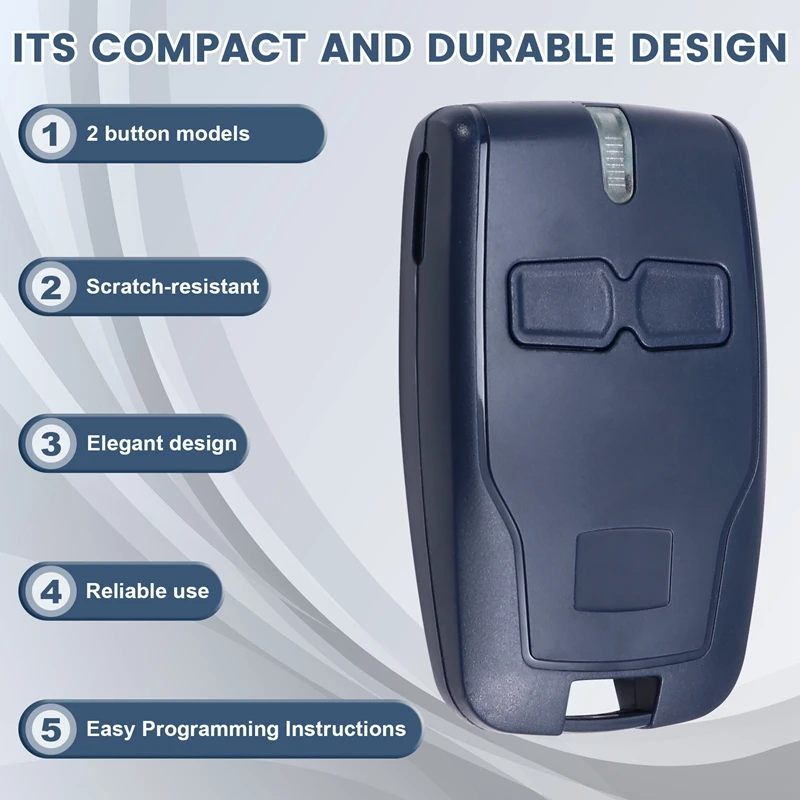 3Pcs Garage Door Remote Control For BFT Mitto B2 433.92Mhz Electric Gate Key Fob 2 Channels Garage Door Remote Control