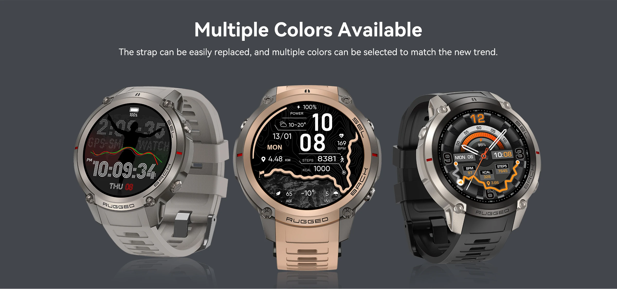 2026 Neue GPS-Technologie Offline-Karte 500mAh Akku Smartwatch GPS-Kompass Höhenmesser 5ATM Wasserdichte Sport-Smartwatches für Herren – Detail 15