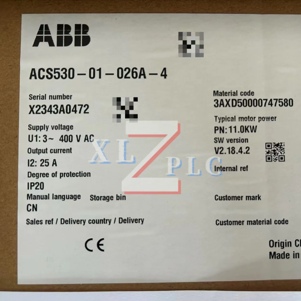 

Frequency Converter new in stock ACS530-01-018A-4 ACS530-01-026A-4