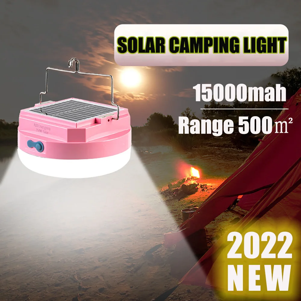 40000mAh Solar Camping Light LED Emergency Lights High Power Outdoor Portable Tent Lamp Fishing Lantern Work Repair Lighting LED