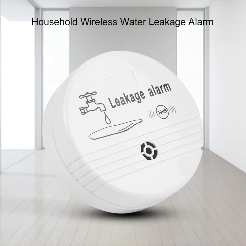 

Leakage Alarm 85dB Voice Alert Wireless Sensor Safety Water Leak Detector Household Sink Bath Floor Swimming Pool