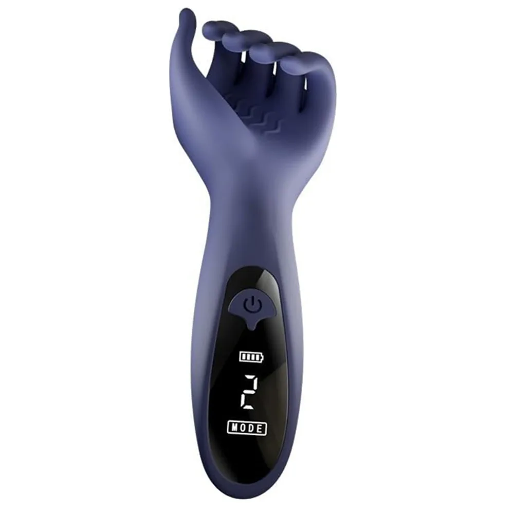 Male Sex Toys Penis Vibrator Male Masturbator Penis Trainer Pump With Handle Men Stroker Five Finger Simulation Palm Masturbator