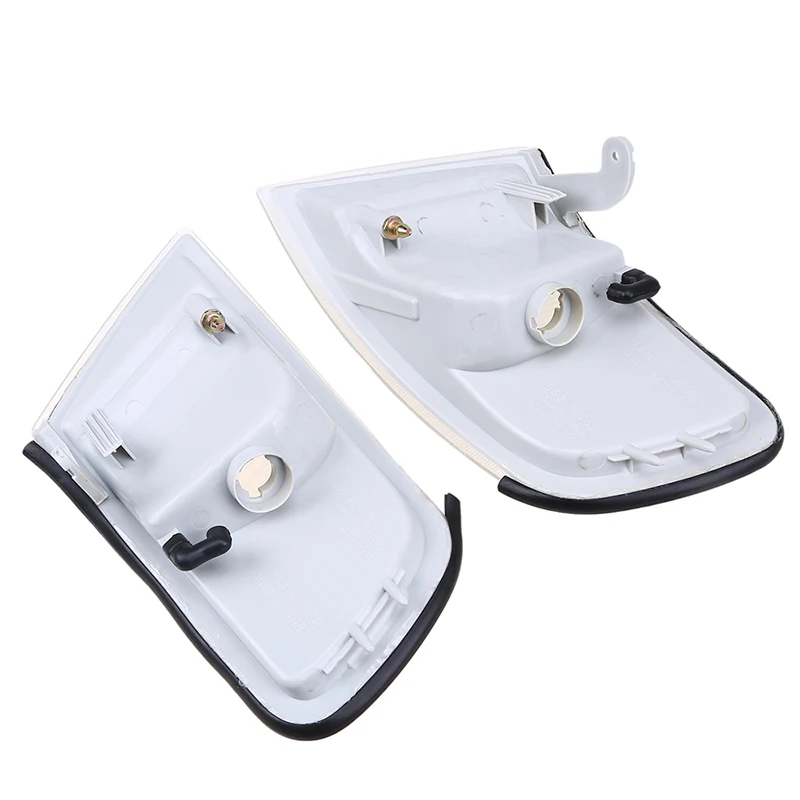 POSSBAY Clear Lens Indicator Side Light Front Corner Lights Lamp Housing for Honda Accord Coupe DX/EX/LX 1994 1995 1996 1997