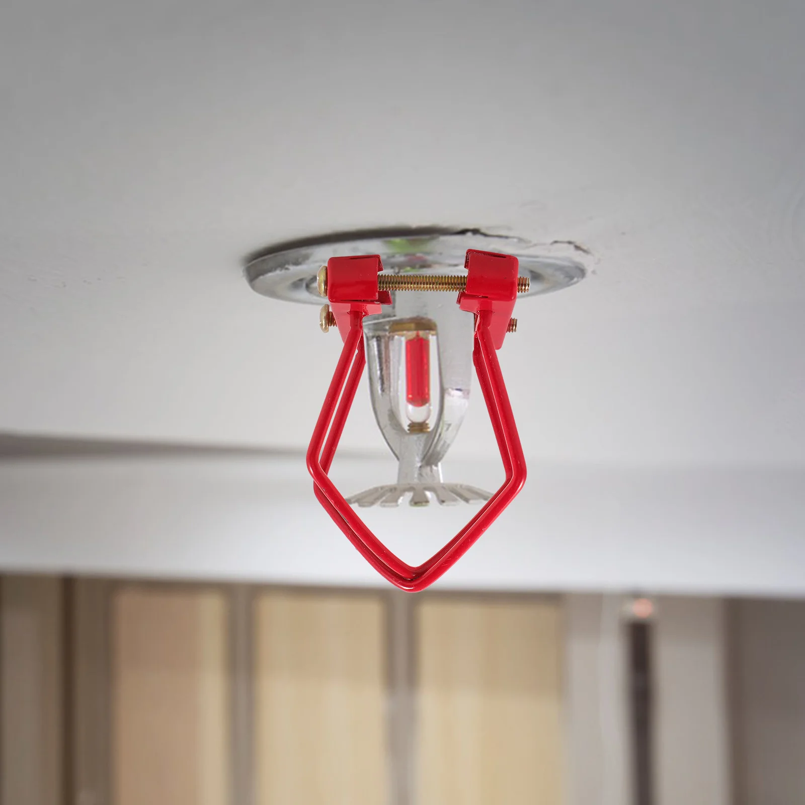 2Pcs Fire Sprinkler Head Cage Cover Durable Solid Guard Easy to Install for Residential Safety Sprinkler Cover